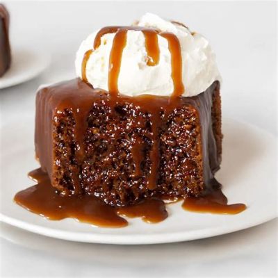  Sticky Toffee Pudding: Ein himmlischer Genuss mit karamelligem Schmelz und einer Prise Nostalgie!